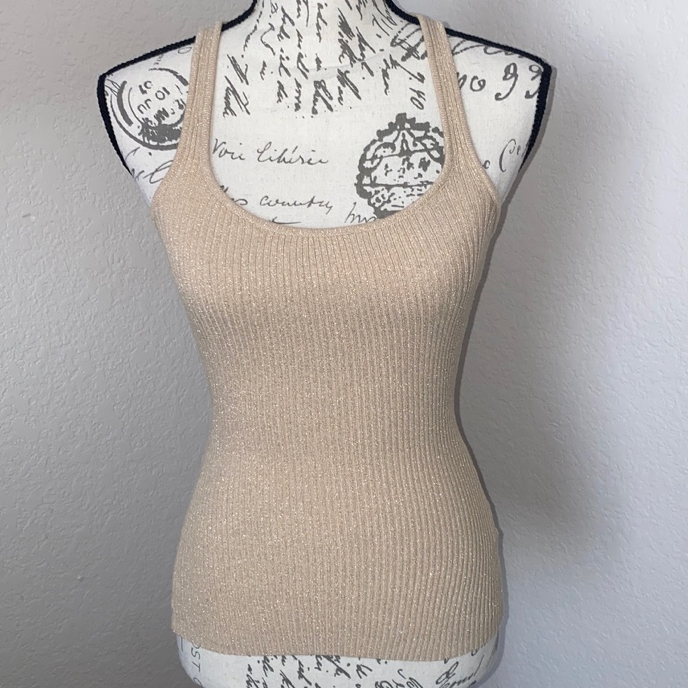 Ribbed racer back tank